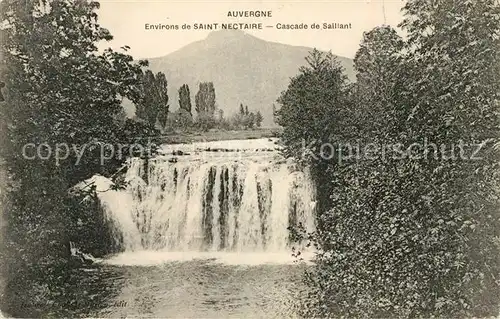 AK / Ansichtskarte Auvergne_Region Environs de Saint Nectaire Cascade de Saillant Auvergne Region