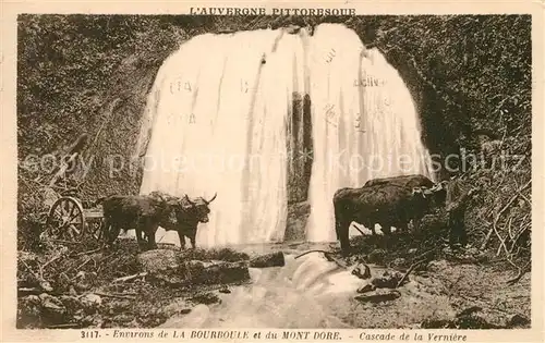 AK / Ansichtskarte La_Bourboule et du Mont Dore Cascade de la Verniere La_Bourboule