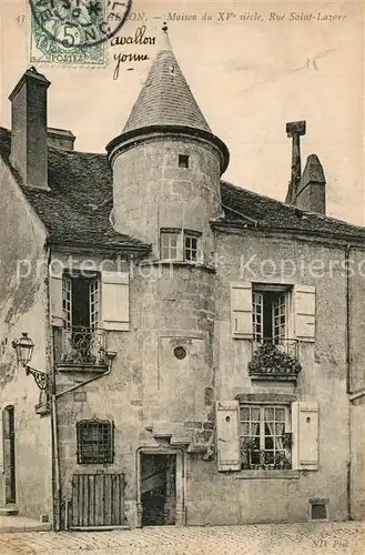 AK / Ansichtskarte Avallon Maison du XVe siecle Rue Saint Lazare Avallon