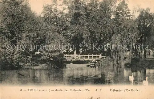 AK / Ansichtskarte Tours_Indre et Loire Jardin des Prebendes d Oe Tours Indre et Loire
