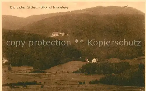 AK / Ansichtskarte Bad_Sachsa_Harz Blick auf Ravensberg Berghotel Bad_Sachsa_Harz