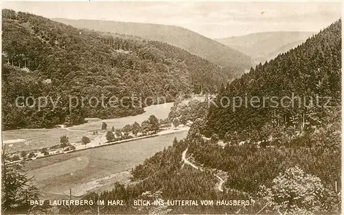 AK / Ansichtskarte Bad_Lauterberg Blick ins Luttertal vom Hausberg Bad_Lauterberg