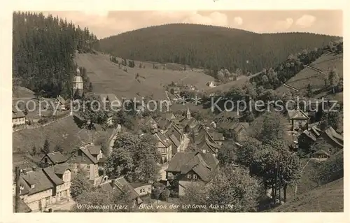 AK / Ansichtskarte Wildemann Blick von der schoenen Aussicht Wildemann