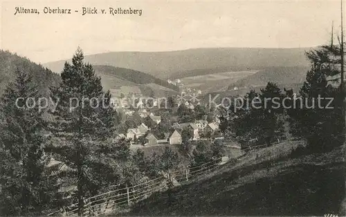 AK / Ansichtskarte Altenau_Harz Blick vom Rothenberg Altenau Harz