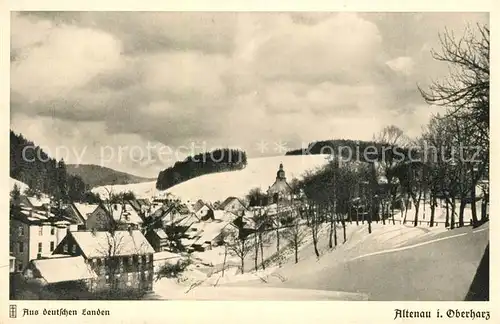 AK / Ansichtskarte Altenau_Harz Ortsansicht im Winter Altenau Harz