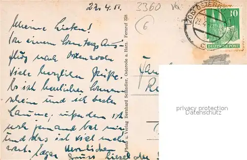 AK / Ansichtskarte Osterode_Harz Panorama Osterode_Harz