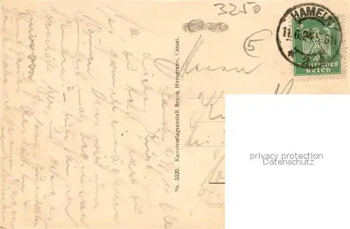 AK / Ansichtskarte Hameln_Weser Weserwehr und Dom Hameln Weser