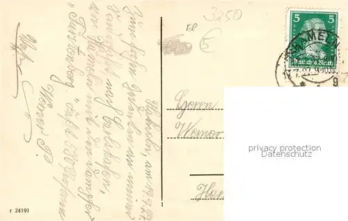 AK / Ansichtskarte Hameln_Weser Panorama Hameln Weser