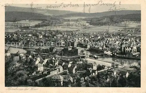 AK / Ansichtskarte Hameln_Weser Weserpartie Hameln Weser
