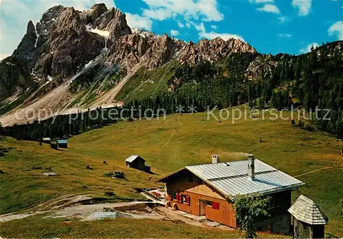 AK / Ansichtskarte Sesto_Sexten_Suedtirol Rifugio Rudi Huette Rotwandwiesen Croda Rossa Cima Undici Dolomiten Sesto_Sexten_Suedtirol