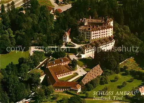 AK / Ansichtskarte Innsbruck Schloss Ambras Fliegeraufnahme Innsbruck