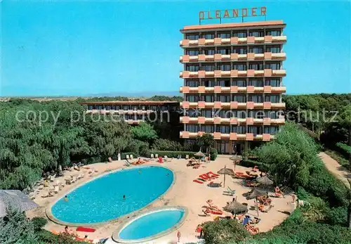 AK / Ansichtskarte Playa_de_Palma_Mallorca Hotel Oleander Swimming Pool Playa_de_Palma_Mallorca