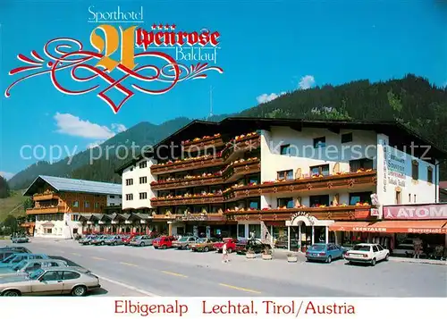 AK / Ansichtskarte Elbigenalp Sporthotel Alpenrose Elbigenalp
