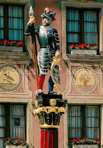 AK / Ansichtskarte Stein_Rhein Stadtbrunnen Brunnenfigur Statue 16. Jhdt. Stein Rhein