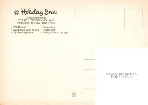 AK / Ansichtskarte Utrecht Holiday Inn Hotel Utrecht