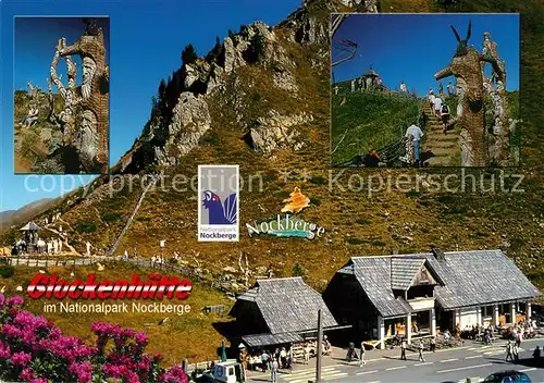 AK / Ansichtskarte Bad_Kleinkirchheim_Kaernten Glockenhuette Nationalpark Nockberge Nockalmstrasse Holzschnitzereien Bad_Kleinkirchheim