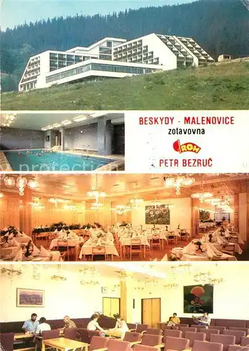AK / Ansichtskarte Malenovice Zotavovna Petr Bezruc Ferienhotel Restaurant Hallenbad Malenovice