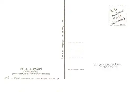 AK / Ansichtskarte Burg_Fehmarn Fliegeraufnahme mit Strand und Bruecke Burg Fehmarn