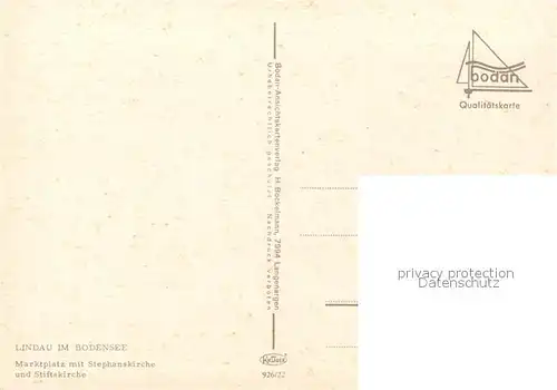 AK / Ansichtskarte Lindau_Bodensee Marktplatz mit Stadtsparkasse Lindau Bodensee