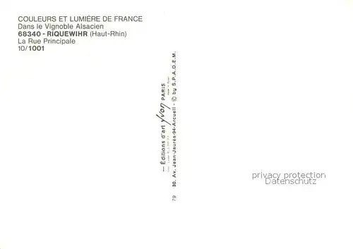 AK / Ansichtskarte Riquewihr_Haut_Rhin La Rue Principale Riquewihr_Haut_Rhin