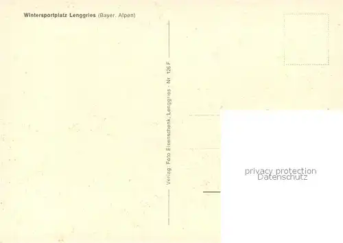 AK / Ansichtskarte Lenggries Kirchenpartie im Winter Lenggries