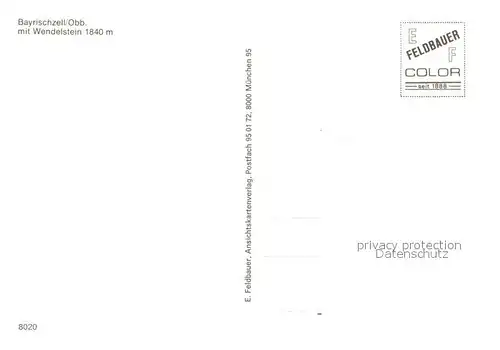 AK / Ansichtskarte Bayrischzell mit Wendelstein Bayrischzell