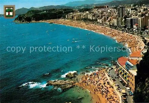 AK / Ansichtskarte Lloret_de_Mar Fliegeraufnahme Strand Lloret_de_Mar