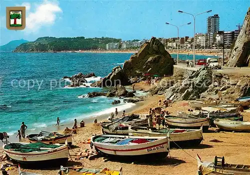 AK / Ansichtskarte Lloret_de_Mar La Caleta Boote Strand Lloret_de_Mar