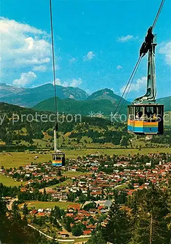 AK / Ansichtskarte Nebelhornbahn mit Oberstdorf Nebelhornbahn