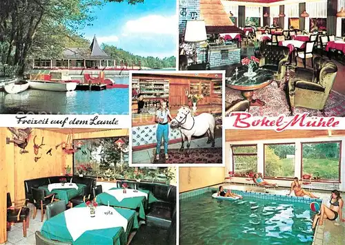 AK / Ansichtskarte Bokel_Bremerhaven Bokel Muehle Hotel Restaurant Pool Bokel Bremerhaven