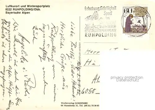 AK / Ansichtskarte Ruhpolding Fliegeraufnahme Ruhpolding