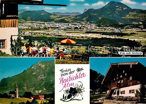 AK / Ansichtskarte Neubichler_Alm Blick nach Salzburg Neubichler_Alm