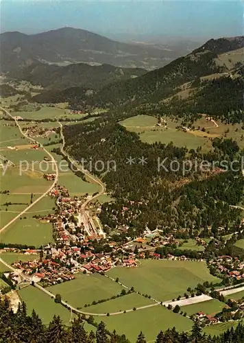 AK / Ansichtskarte Bayrischzell Fliegeraufnahme mit Leitzachtal Bayrischzell