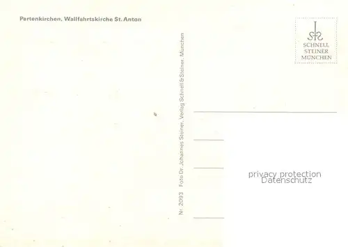 AK / Ansichtskarte Partenkirchen Wallfahrtskirche St. Anton Partenkirchen
