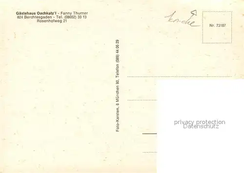 AK / Ansichtskarte Berchtesgaden Gasthaus Oachkatz Berchtesgaden