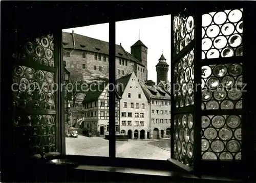AK / Ansichtskarte Nuernberg Albrecht Duerer Haus Blick vom Arbeitszimmer zur Burg Nuernberg