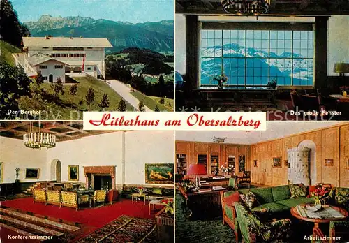 AK / Ansichtskarte Obersalzberg A. H. Haus Konferenzzimmer Arbeitszimmer Obersalzberg