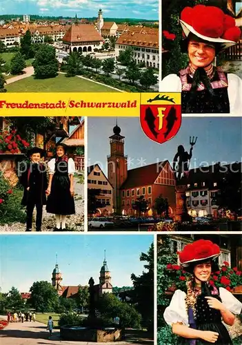 AK / Ansichtskarte Freudenstadt Tracht Bommelhut Freudenstadt