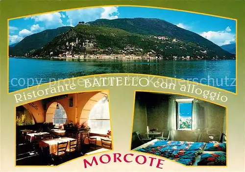 AK / Ansichtskarte Morcote_TI Restaurant Battello con alloggio Morcote_TI