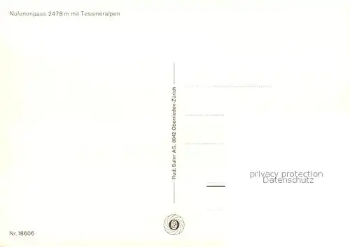 AK / Ansichtskarte Nufenenpass mit Tessiner Alpen Nufenenpass