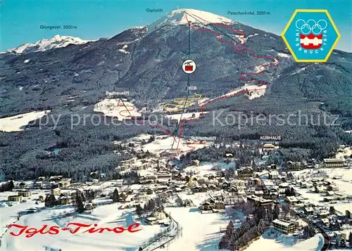 AK / Ansichtskarte Igls_Tirol Fliegeraufnahme mit Patscherkofel Igls_Tirol