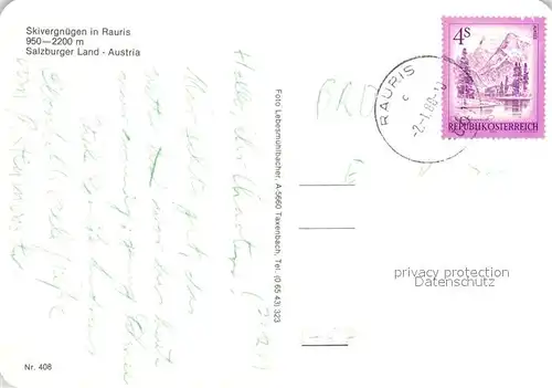 AK / Ansichtskarte Rauris Skigebiet  Rauris