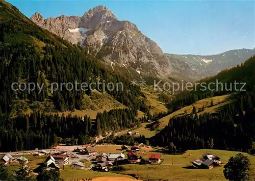 AK / Ansichtskarte Baad_Mittelberg_Kleinwalsertal mit Widderstein Baad_Mittelberg