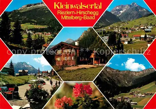 AK / Ansichtskarte Riezlern_Kleinwalsertal_Vorarlberg Hirschegg Mittelberg Baad Riezlern_Kleinwalsertal