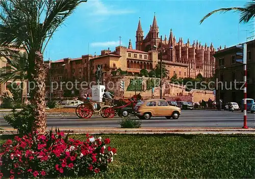 AK / Ansichtskarte Palma_de_Mallorca Catedral y Palacio de la Almudaina Palma_de_Mallorca