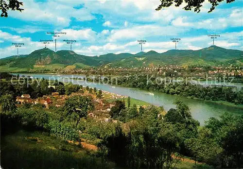 AK / Ansichtskarte Siebengebirge Rheinpartie  Siebengebirge