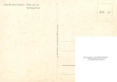 AK / Ansichtskarte Siebengebirge Rheinpartie  Siebengebirge