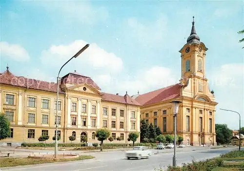 AK / Ansichtskarte Bekescsaba Rozsa Ferenc Gymnasium Evangelische Kirche Bekescsaba