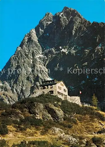 AK / Ansichtskarte Klosters_Dorf Berghaus Vereina Ungeheuerhorn Klosters_Dorf