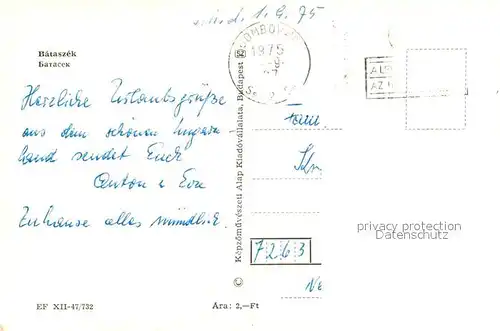 AK / Ansichtskarte Bataszek Gebaeude Kirche Denkmal 